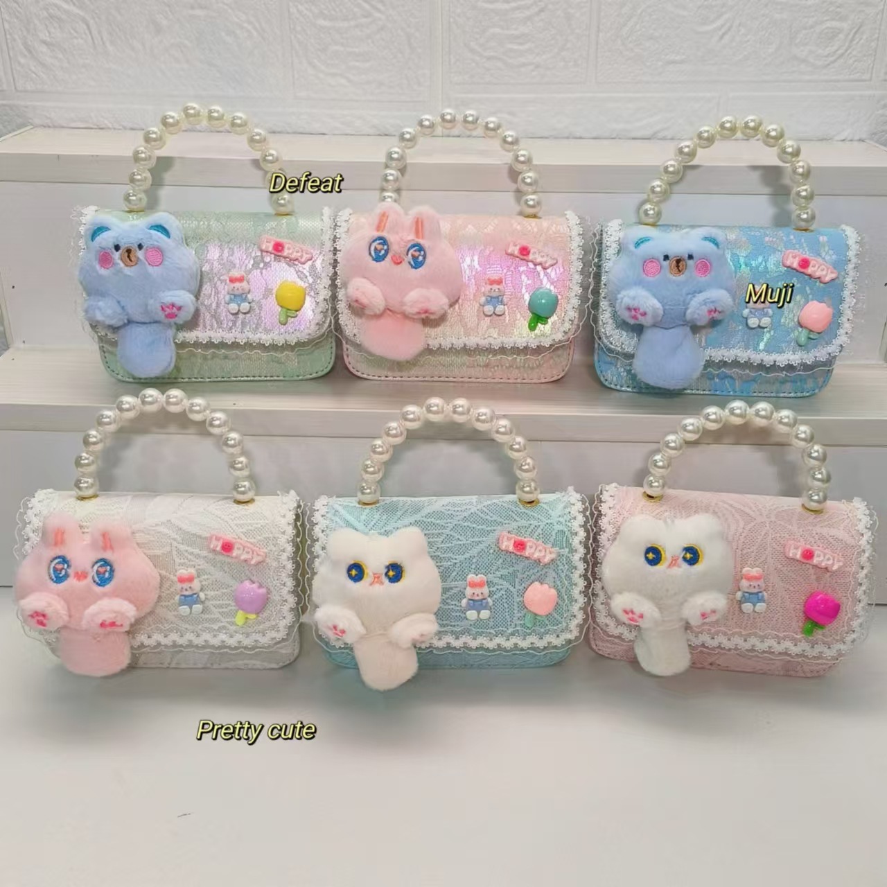 Bolso de perlas bolso de mochila bolso accesorios bolso de gato bolso de niños bolso de cadena bolso cuadrado bolso de Año Nuevo billetera para chicas