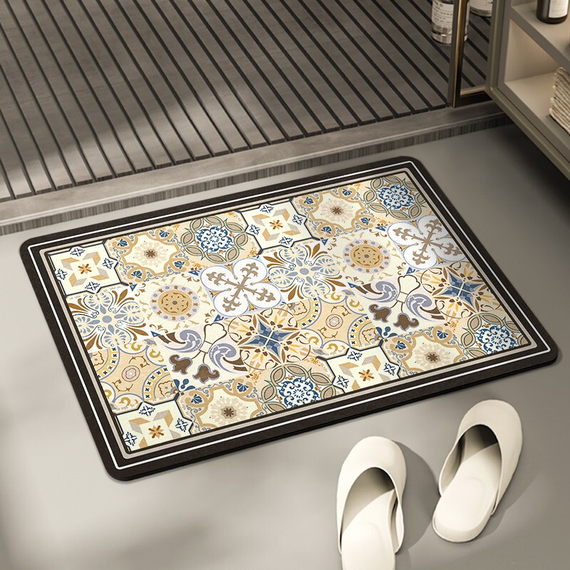 [Anhia] Bathroom Special Floor Mat Toilet Door Mat Non-slip Door Mat Absorbent Mat Diatom Mud Quick-drying
