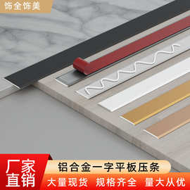 铝合金一字平板扁条钛金铝条背景墙装饰条金属压条地板瓷砖压边条