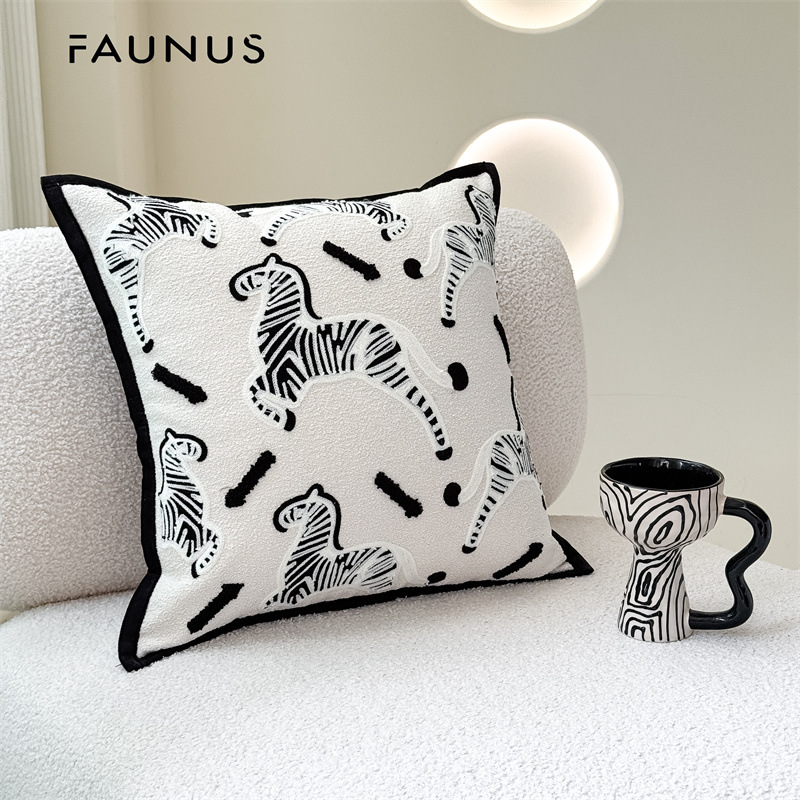 서리로 덥은 천 얼룩말