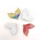 Colorful gradient human fishtail patch 30mm resin accessories DIY handmade jewelry headwear mobile phone shell accessories cross border