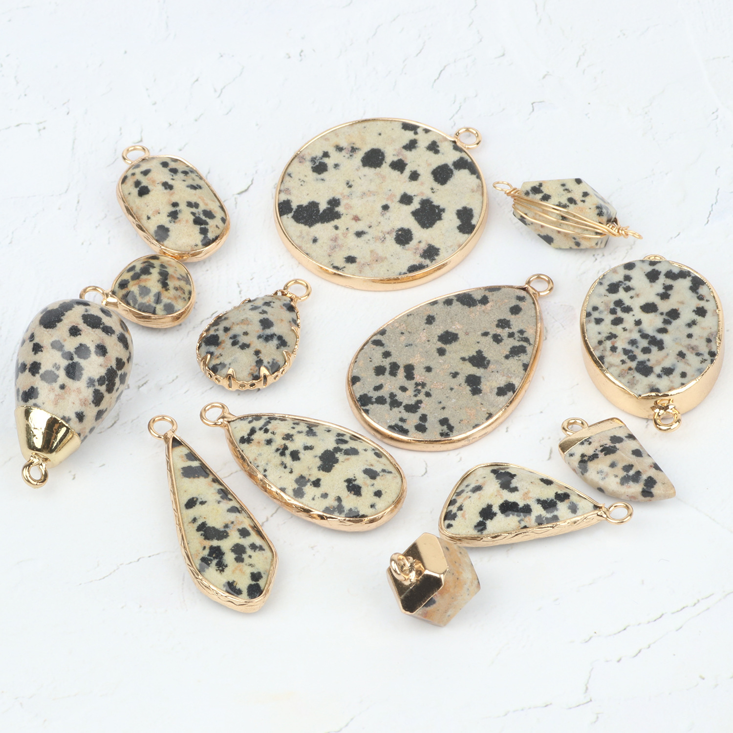 1 Piece 14*23mm 17*26mm 28*15mm Hole 2~2.9mm Hole 3~3.9mm Hole 5~5.9mm Crystal Natural Stone Round Water Droplets Rectangle Polished Pendant display picture 5