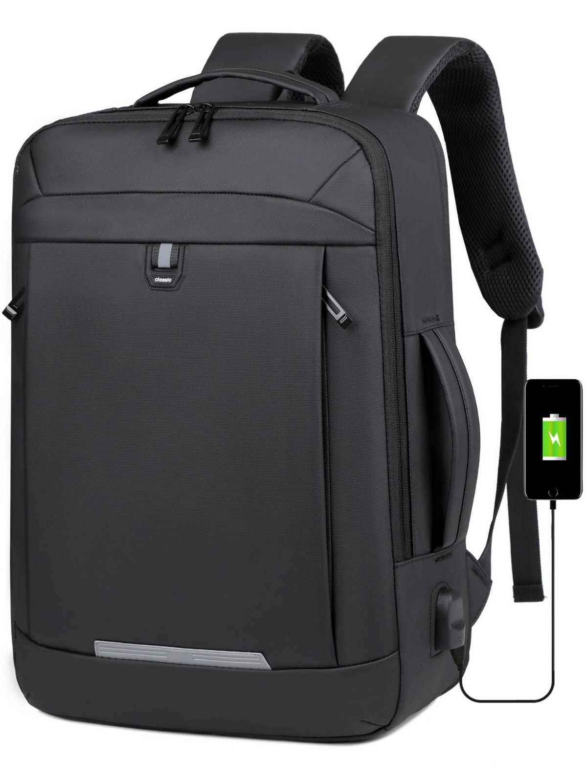 Viaje de negocios de viaje transfronterizo en el sitio simple mochila resistente al desgaste de viaje diario a prueba de rociadores bolso de computadora de gran capacidad