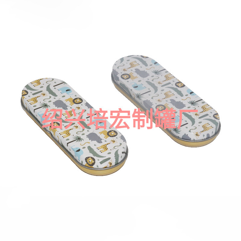 厂家供应长形笔马口铁盒餐具刀叉礼品铁盒指甲刀包装铁盒