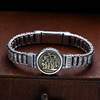 Men's silver bracelet, retro trend accessory, wholesale, silver 925 sample