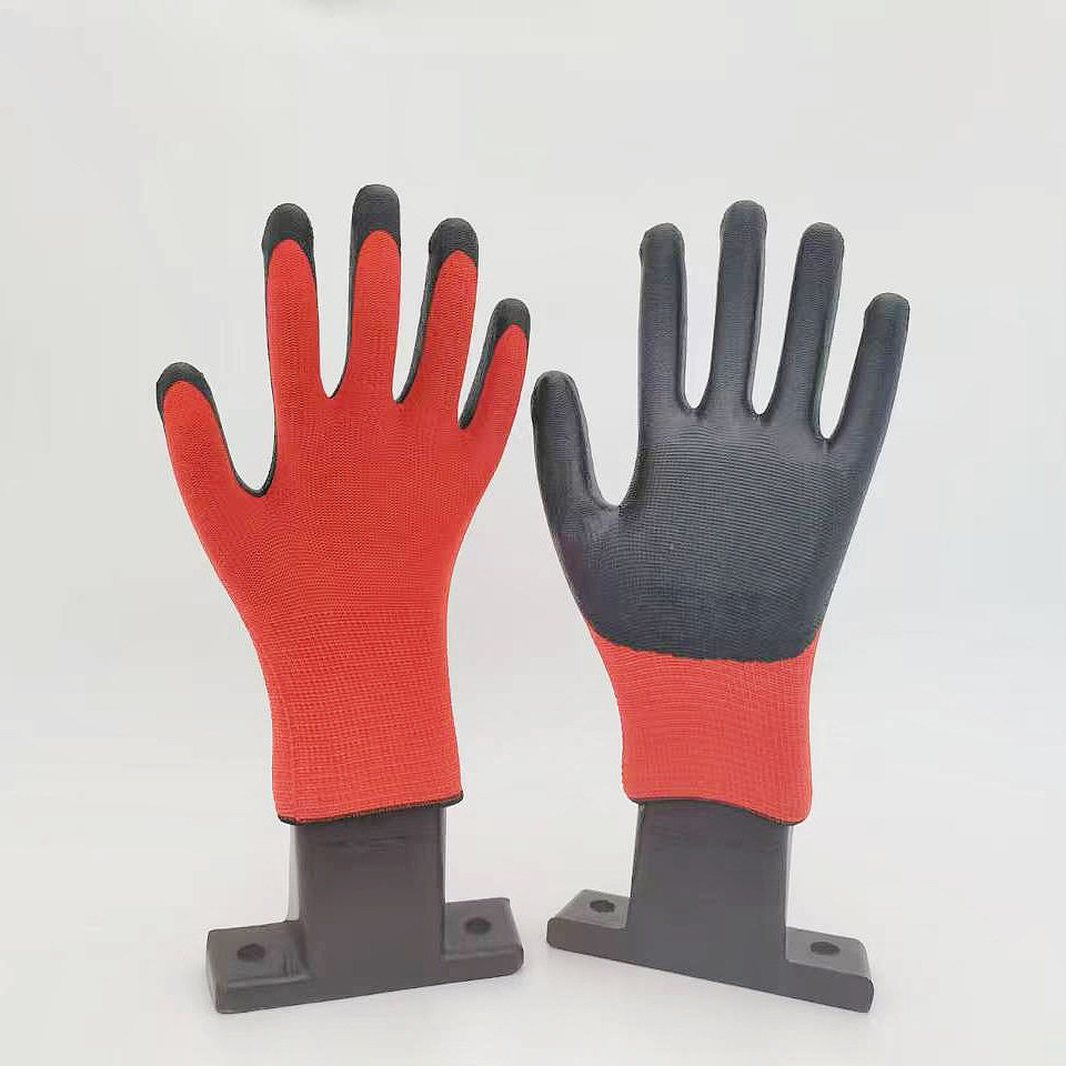 말 없는 빨간색과 검은색 니트릴 두꺼운 버전(42g/쌍)