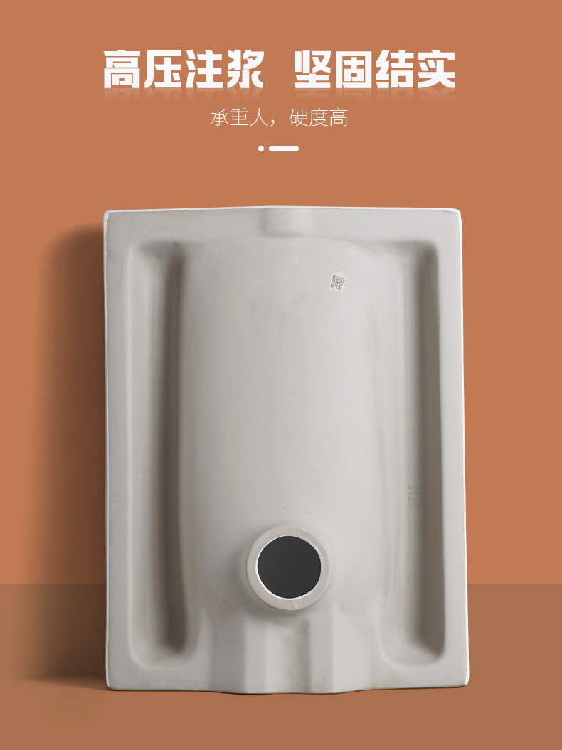 New model of household ceramic squat toilet with water trap, squat toilet bowl, toilet bowl and water tank set project undefined