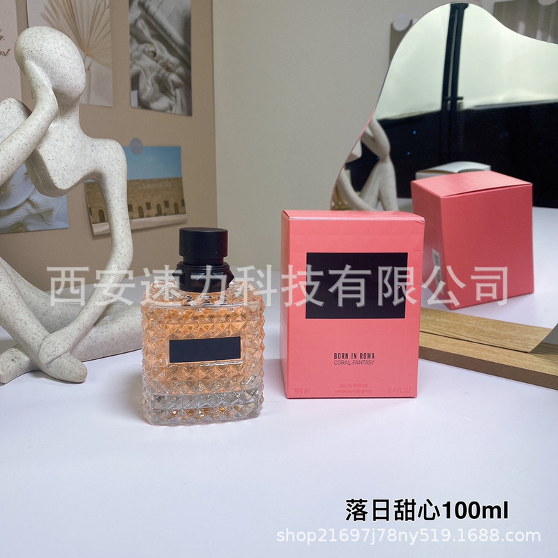 外国貿易香水卸売ヴァレンティノパンクサンセットスイートハートレッドスカート反乱彫刻女性の香水強い香りが長持ち|undefined
