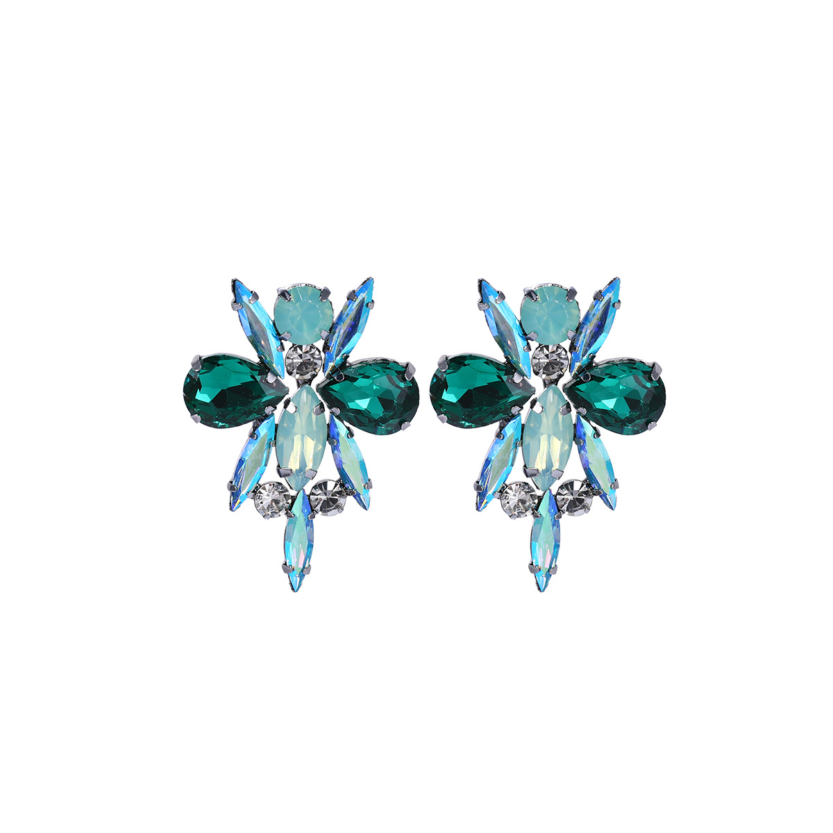 European And American Insects Colored Diamond Bee Earrings display picture 4
