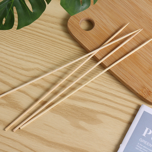 Disposable bamboo skewers for barbecue, fruit skewers, tanghulu skewers, 3.0mm thick Kanto stew, spicy hot pot skewers