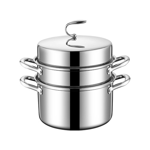 316 Stainless Steel Steamer Household Triple-Layer Steel Food-Grade Thick Pot Cookware Induction Stove Gas Universal Gift Steamer
