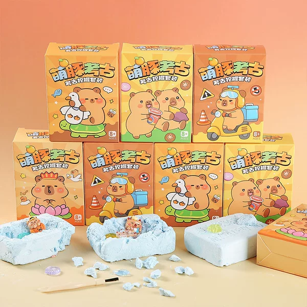 Kapibala Archaeological Gemstone Excavation Blind Box Children's Treasure Hunt Gift Mini Kindergarten Handmade Educational Toy