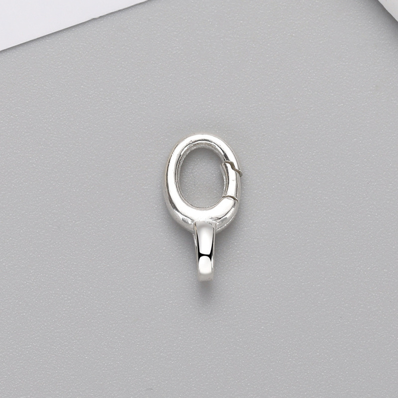 Sterling silver S925 jewelry buckle diy bracelet necklace spring universal buckle