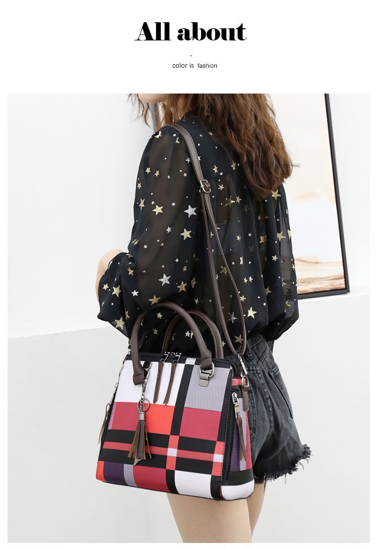 New style four-piece handbag set, European and American handbag, women's trend single-shoulder cross-border wholesale, women's bag consignment, crossbody bag undefined
