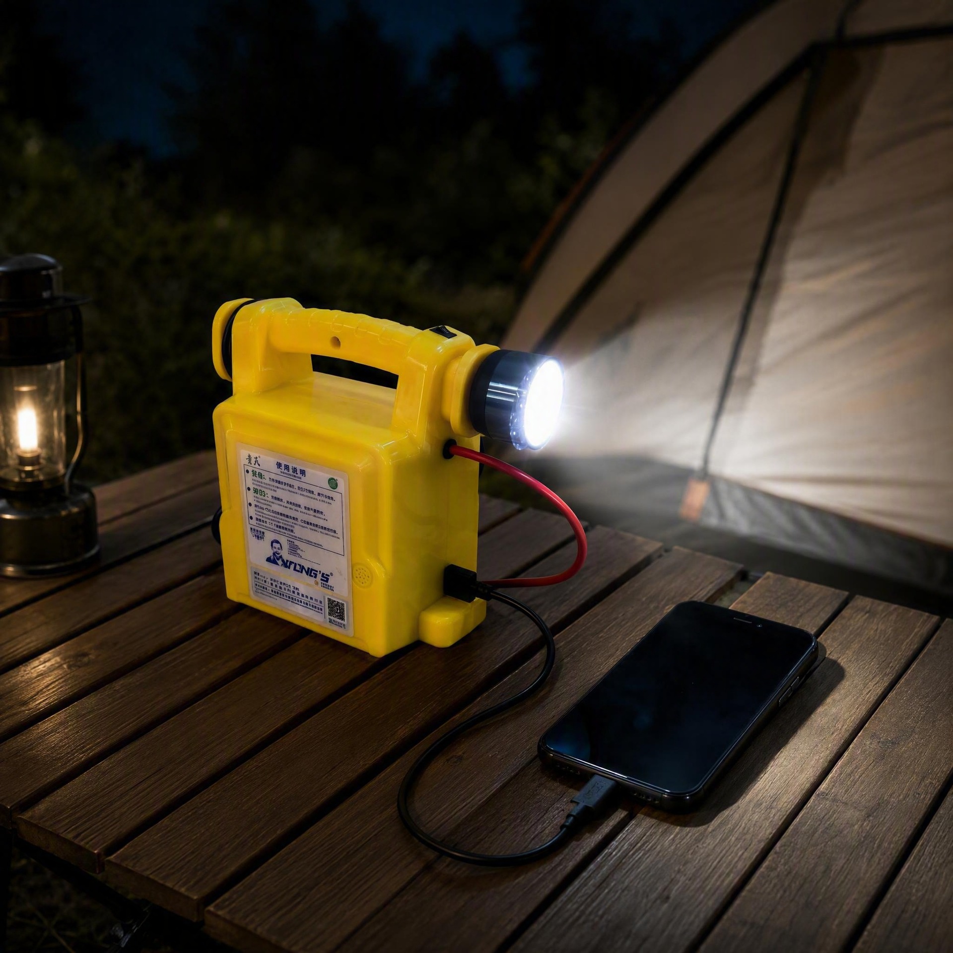 Multifunctional Car Jump Starter with Flashlight and Power Bank
