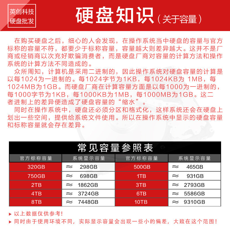 日立4t电脑硬盘 企业级监控安防录像4tb阵列NAS台式机械硬盘SATA3