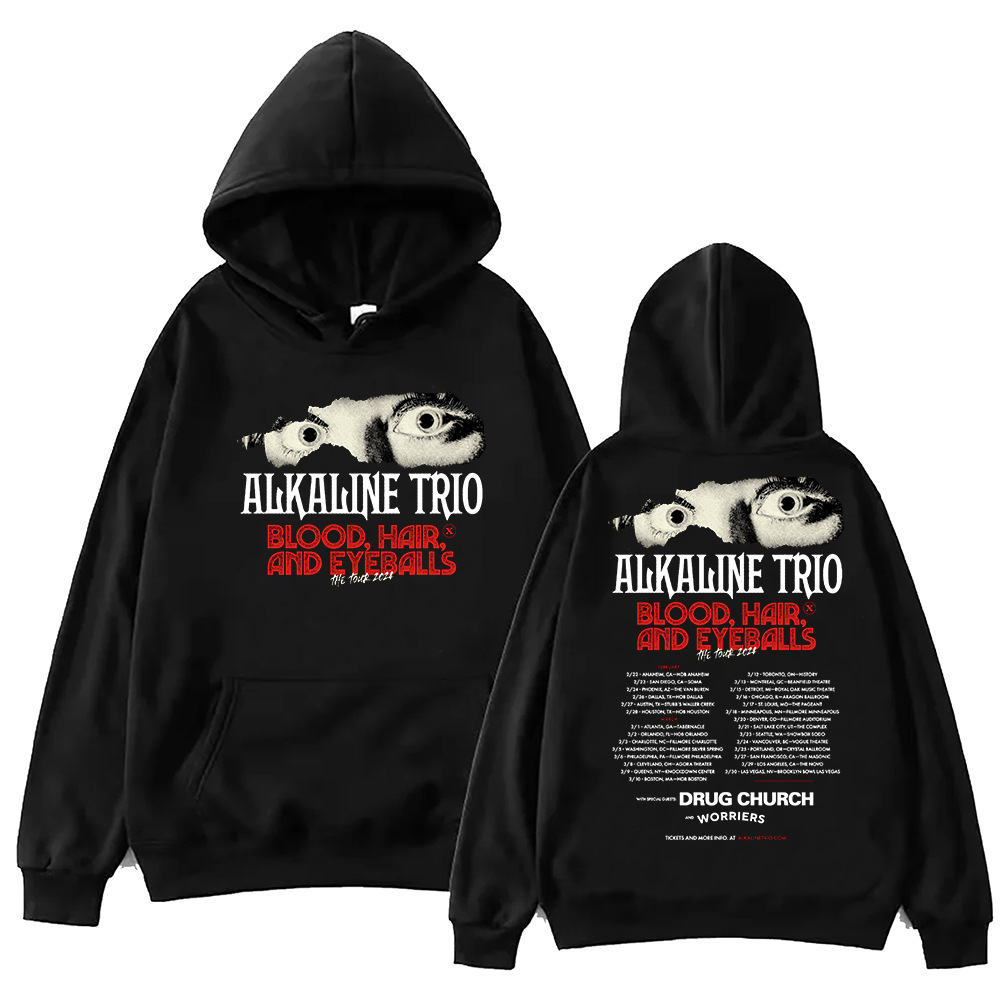 Alkaline Trio Tour 2024 Hoodie Unisex Harajuku Pullover Tops