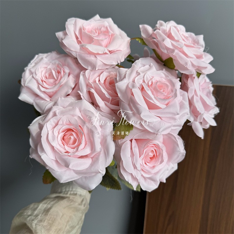 Diamante de 9 cabeças rosa-rosa