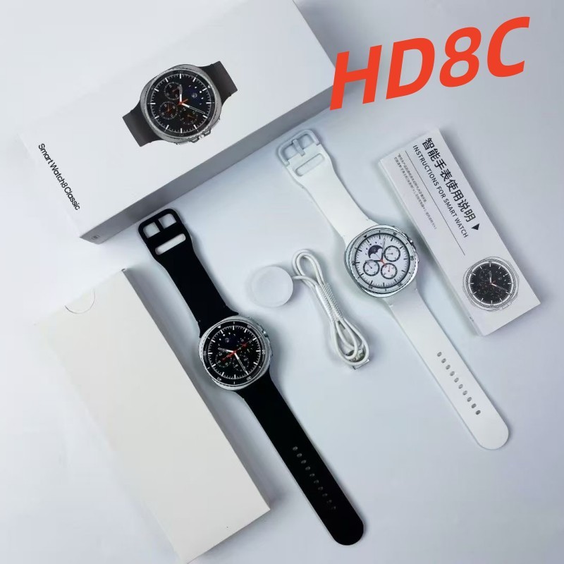 跨境HD8C智能手表蓝牙通话信息推送可旋转表盘Watch8智能运动手表|undefined