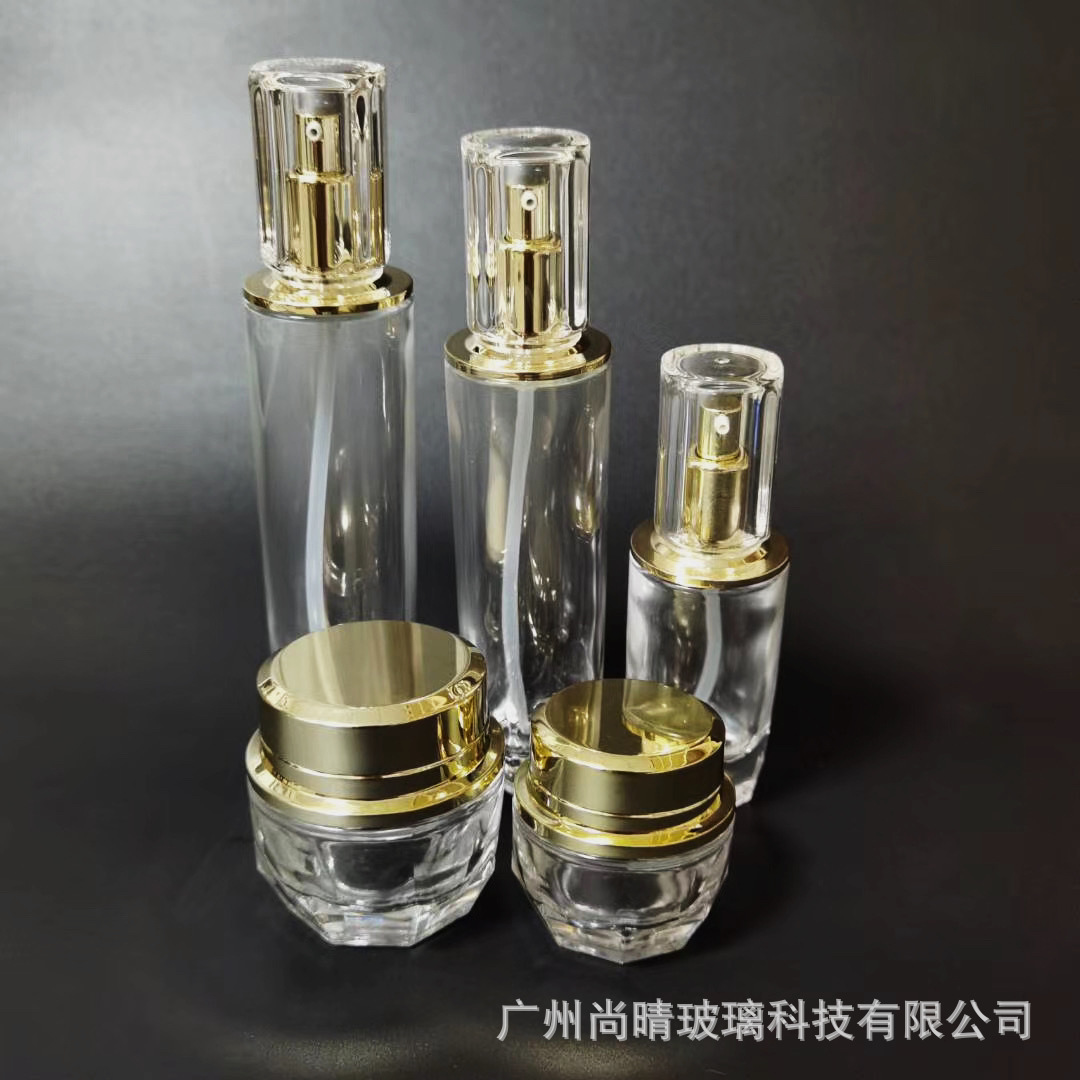 Tiktok caliente antiarrugas Esencia De Oro botella de vidrio CPB exquisita botella de loción de tóner botella de crema sub-botella