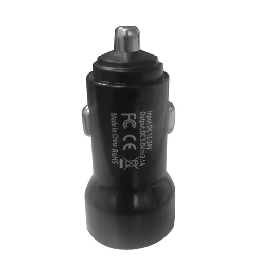 Car Phone Charger Vehicle Charger Voltage Detection Digital Ring Car Fast Charging Head QC3.0 Dual USB Automotive Accessory