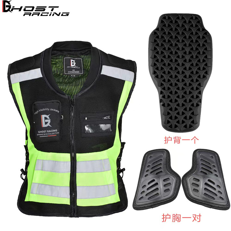 Motorcycle cycling jersey racing motorcycle tactical vest motorcycle Knight safety drop-resistant reflective vest team clothes