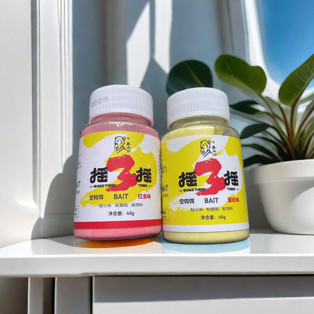 Jiang Taigong cebo, polvo blanco, ajo en polvo, sabor de fresa, polvo de pulpa, polvo de maíz cocido, polvo de insecto rosa pegajoso, polvo de camarón antártico