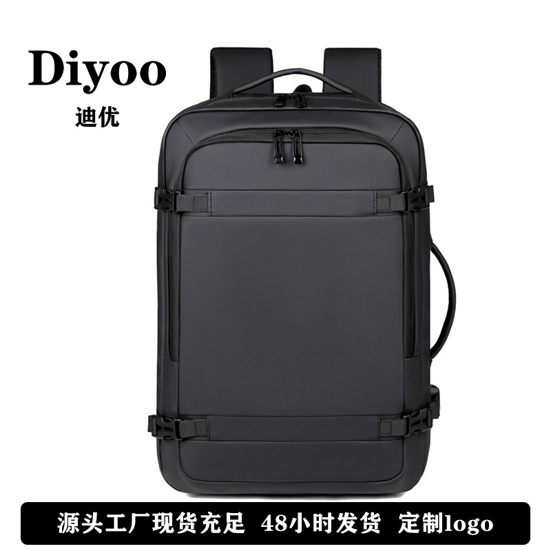 New Business Backpack with USB Waterproof Membrane, Large Capacity Expandable Laptop Bag, Men's Travel Backpack for Business Trips
