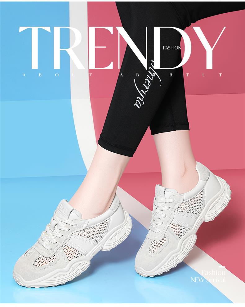 Giày thể thao nữ lưới thoáng khí cut-out mới 2025 — JST 7115 trái cây xanh, JST 7189 màu vàng, JST 7184m màu, JST 7216m màu chi tiết 2
