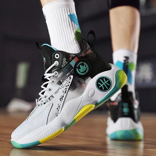 Youth basketball shoes, men's shoes, trendy men's sports shoes, non-slip breathable ball shoes, outdoor casual men's shoes