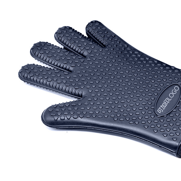 Long silicone gloves heart shaped