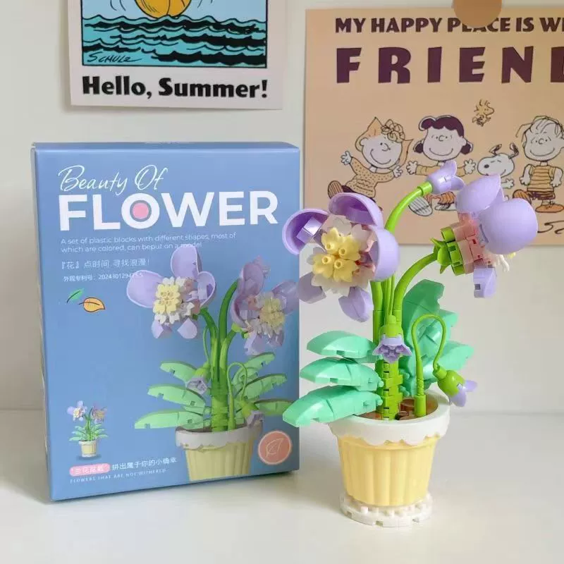 Building Set (Lego) Flower Constructor — Sunflower & Floral Models, Giftable Kits