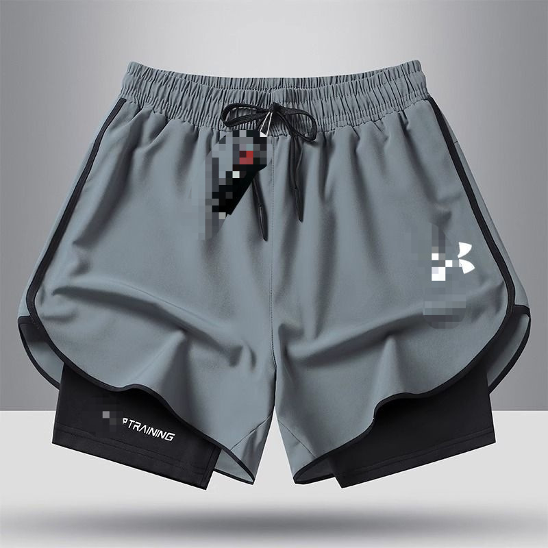 Ua Summer New Men's Sports Shorts Trendy Two-In-One Casual Pants Versatile Men's Sports Pants Fitness Wholesale Ua Summer New Men's Sports Shorts Trendy Two-In-One Casual Pants Versatile Men's Sports Pants Fitness Wholesale