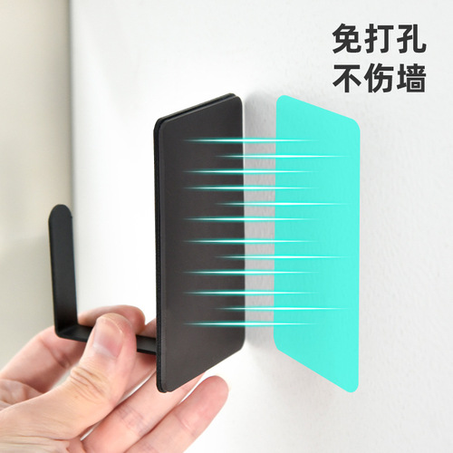 Cross-border kitchen magnetic hook rack without punching lazy rags fresh-keeping bag storage rack pot lid storage rack wholesale