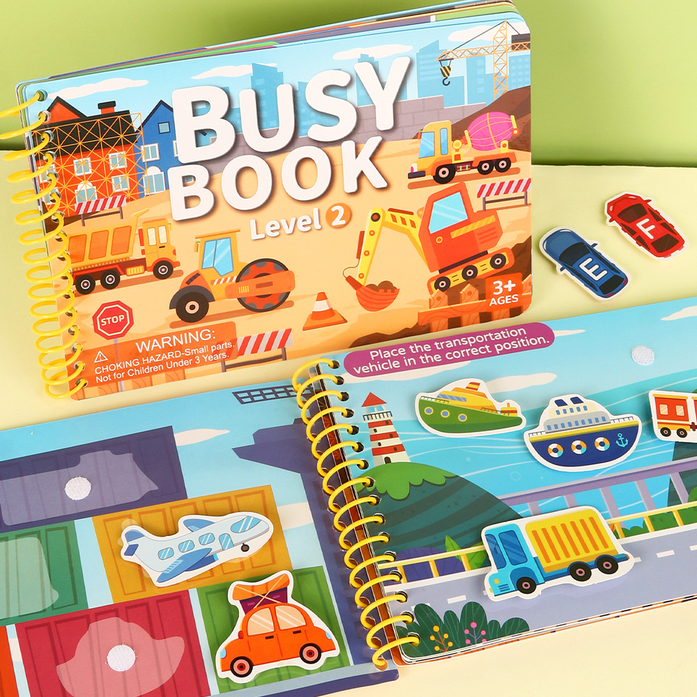 Quiet Book Cross-Border Early Education Busy Book Educational Toy Puzzle Alphabet and Number Cognitive Book Wholesale