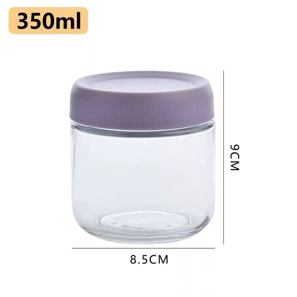 Conjunto de frasco de sellado de vidrio transfronterizo 12 piezas de frasco de almacenamiento de taza de avena a prueba de fugas de cocina de almacenamiento portátil de samason frasco