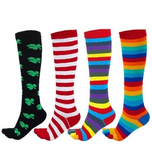 Five fingers female long tube five-finger socks student socks combed cotton five-toe socks wholesale I five-finger socks manufacturers