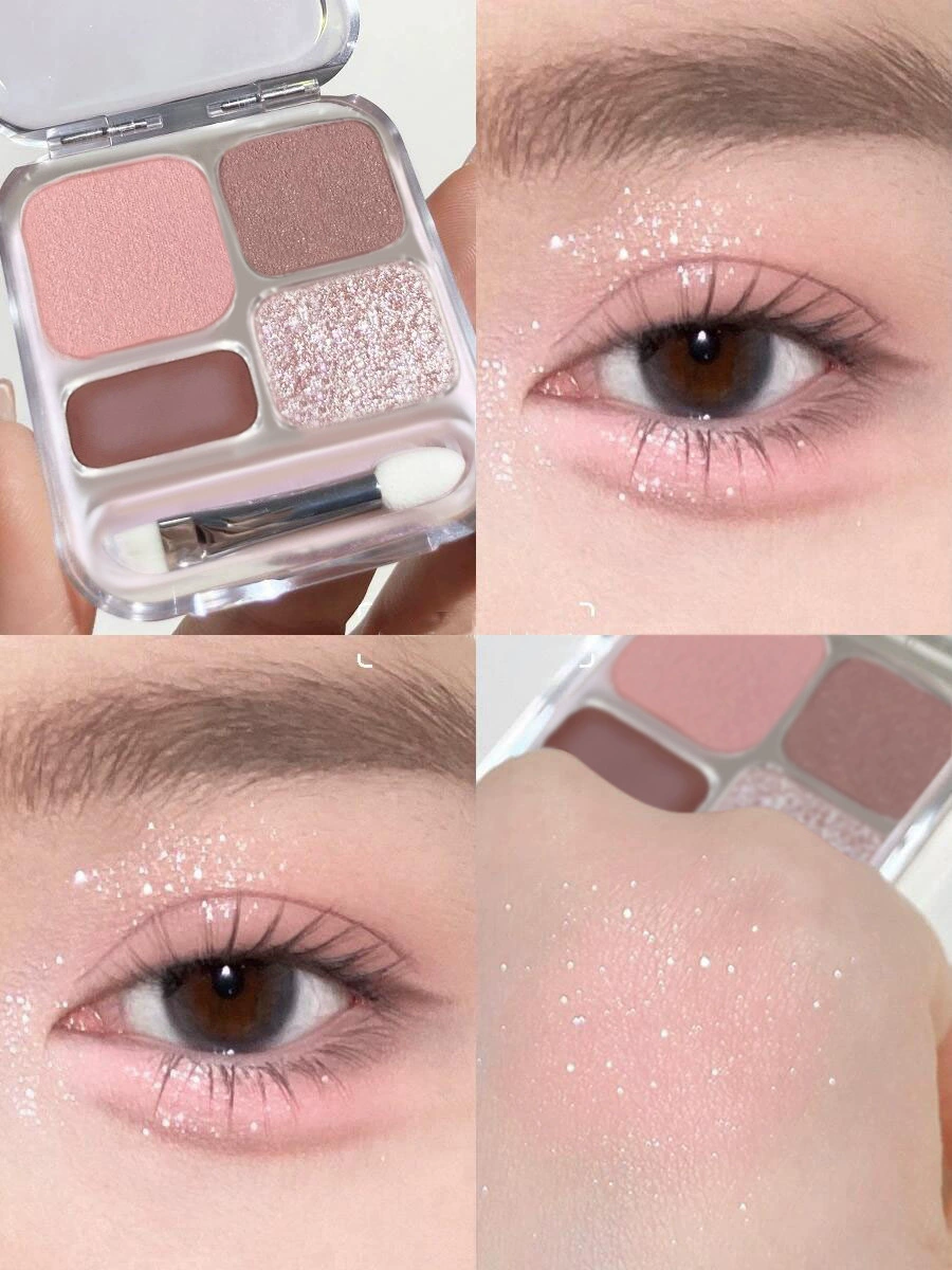 Matte brightening universal complex eye shadow, four colors