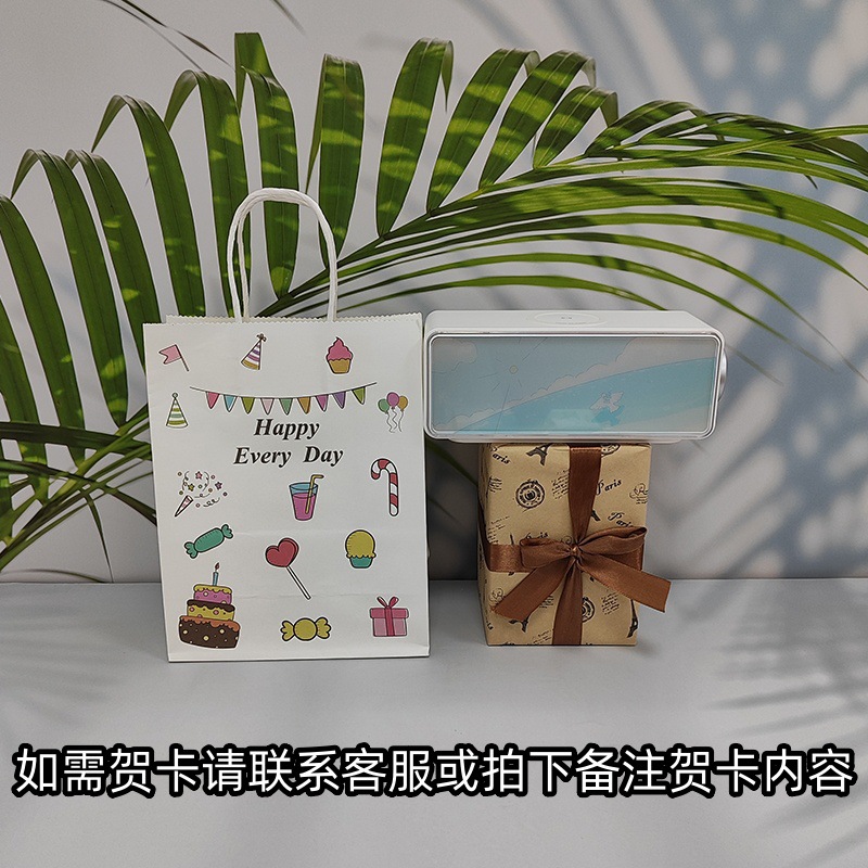 新型画境無線充電bluetoothスピーカー無線充電三合一置物小型屋外携帯型スピーカー