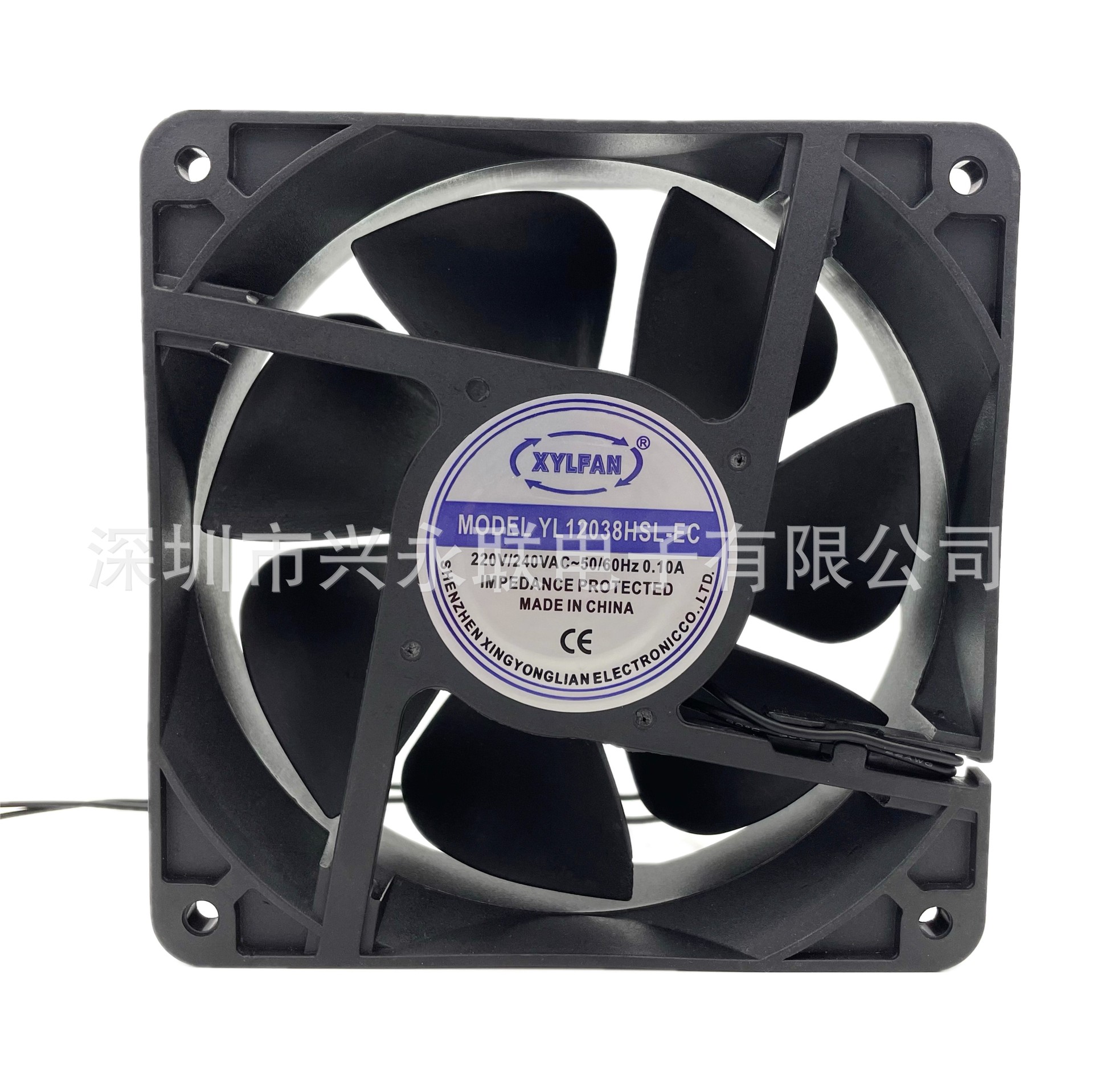 源头厂家兴永联品牌散热风扇EC220V散热风机大风量低功率YL12038