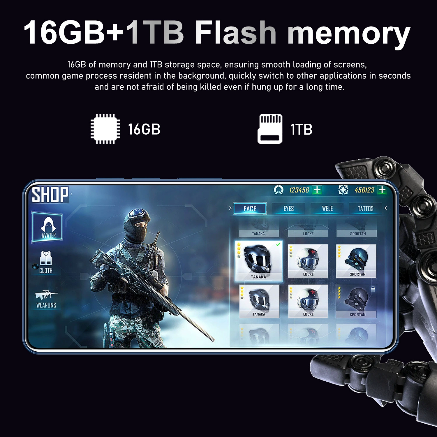 (Cross-border trading), smartphone, Android 7.3, 7.3 inch, wide screen