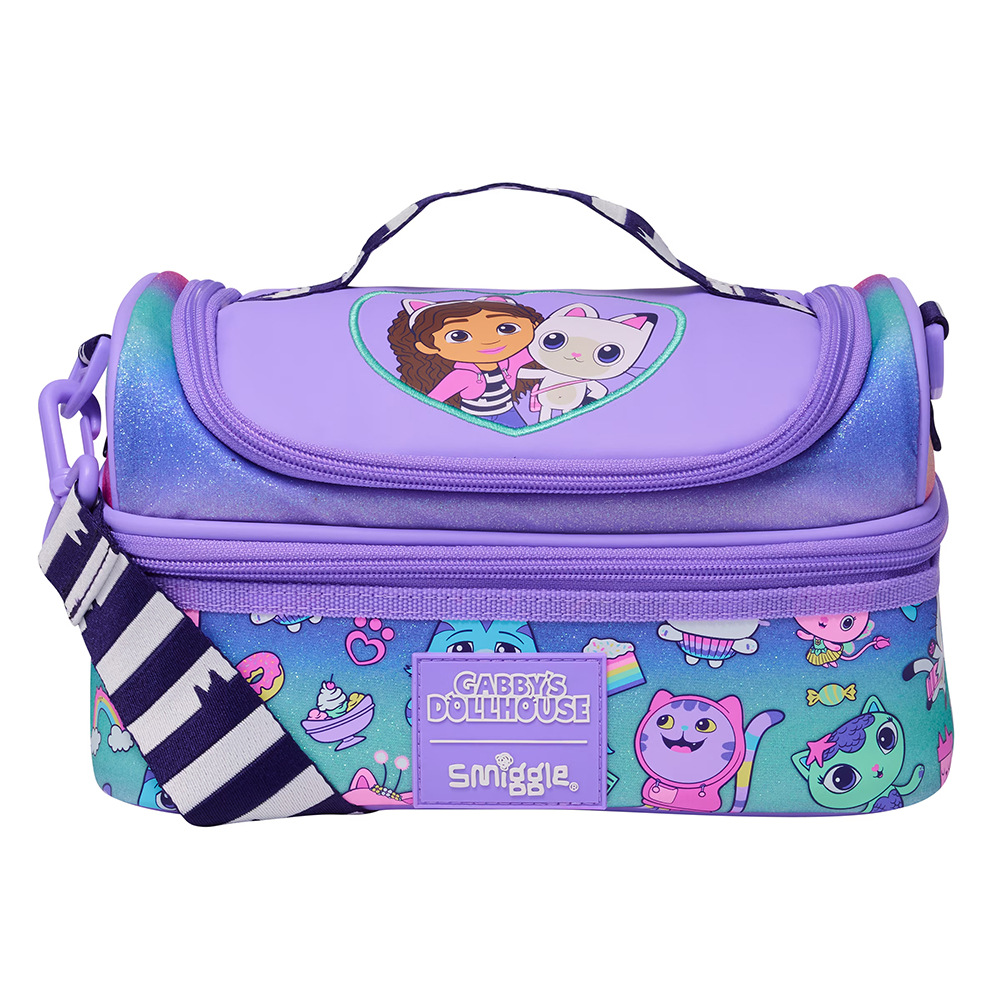 Australia smiggle doble capa Bento bolso caja de almuerzo niños de la escuela primaria BOLSA DE AISLAMIENTO impermeable bolsa de almuerzo grande
