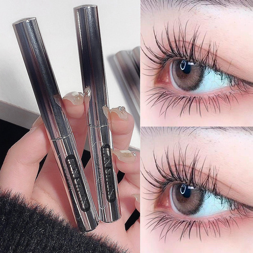 Cappuvini small steel tube mascara curls, long, long-lasting, waterproof, not easy to smudge, very fine brush head A28