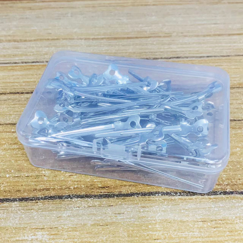 Hair positioning clip hairstyle studio makeup artist bridal styling hairdressing duckbill clip aluminum small size partition corrugated clip