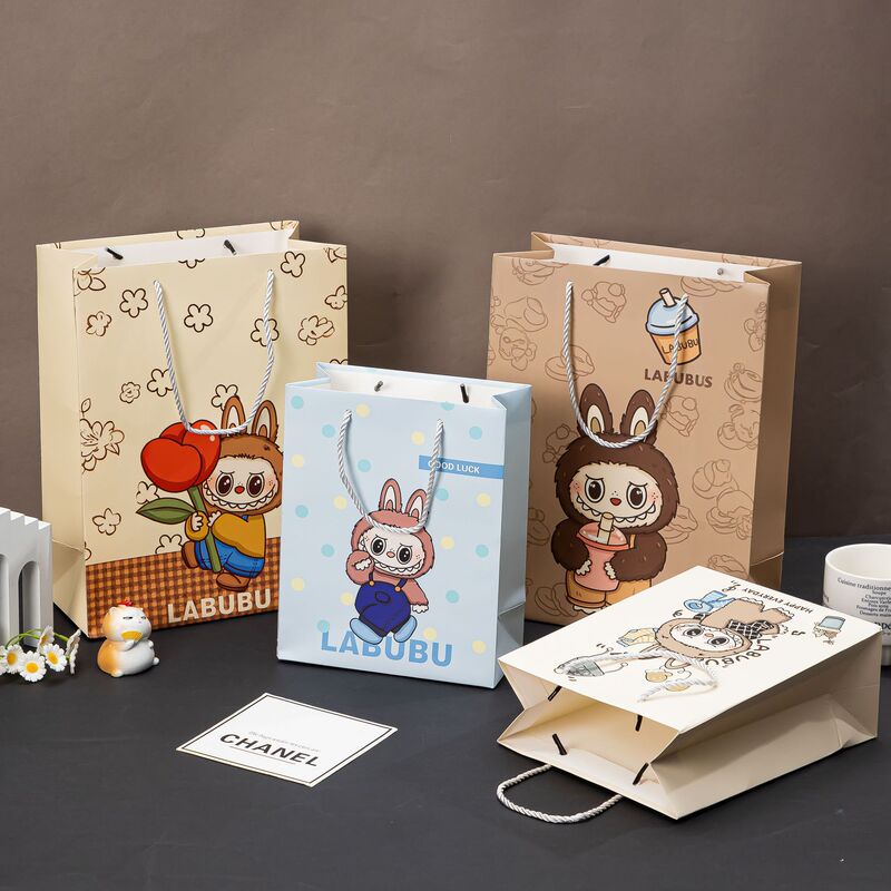 New Labubu Cute Cartoon Style Exquisite Gift Packaging Bag Factory Direct Sale New Labubu Cute Cartoon Style Exquisite Gift Packaging Bag Factory Direct Sale