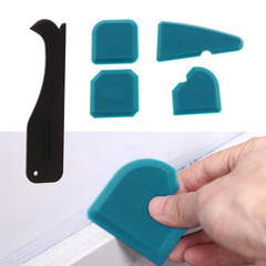 Angle glass silicone remover scraper angle scraper for removing residual silicone, seamless edge tool set with multi-angle, 5-piece set
