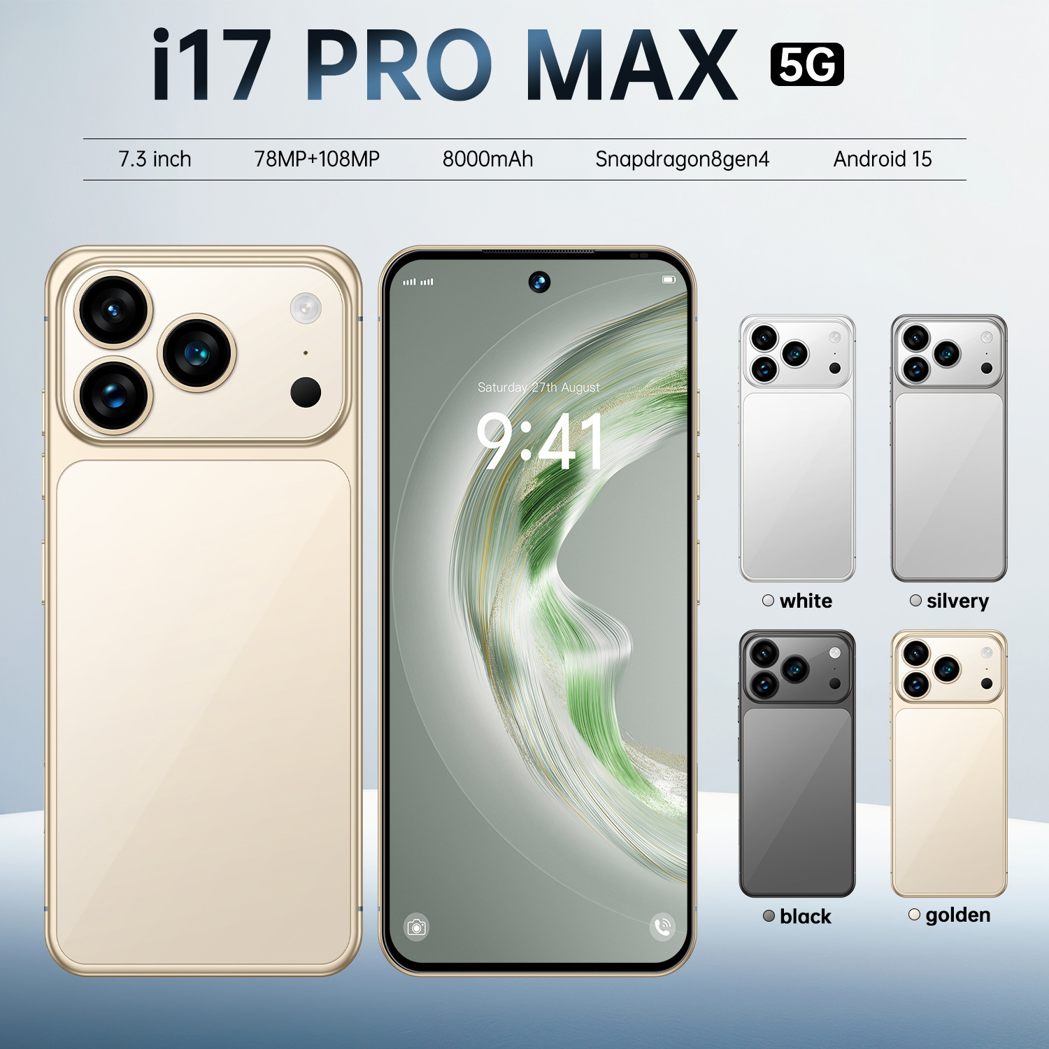 爆款热卖外贸i17 Pro Max安卓智能手机16+1T源头工厂直销跨境手机
