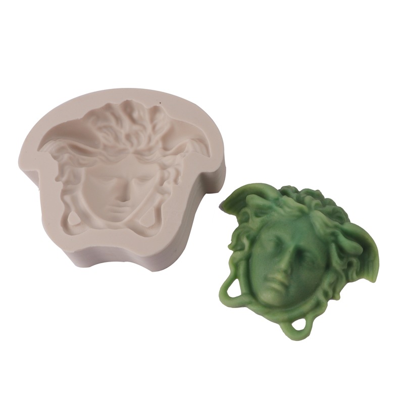 En stock Medusa Avatar molde de pastel de silicona Fondant chocolate molde de silicona DIY aromaterapia molde de yeso