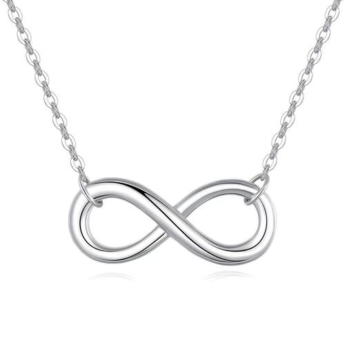 Best-selling exquisite minimalist stainless steel infinity symbol locket friendship unlimited necklace