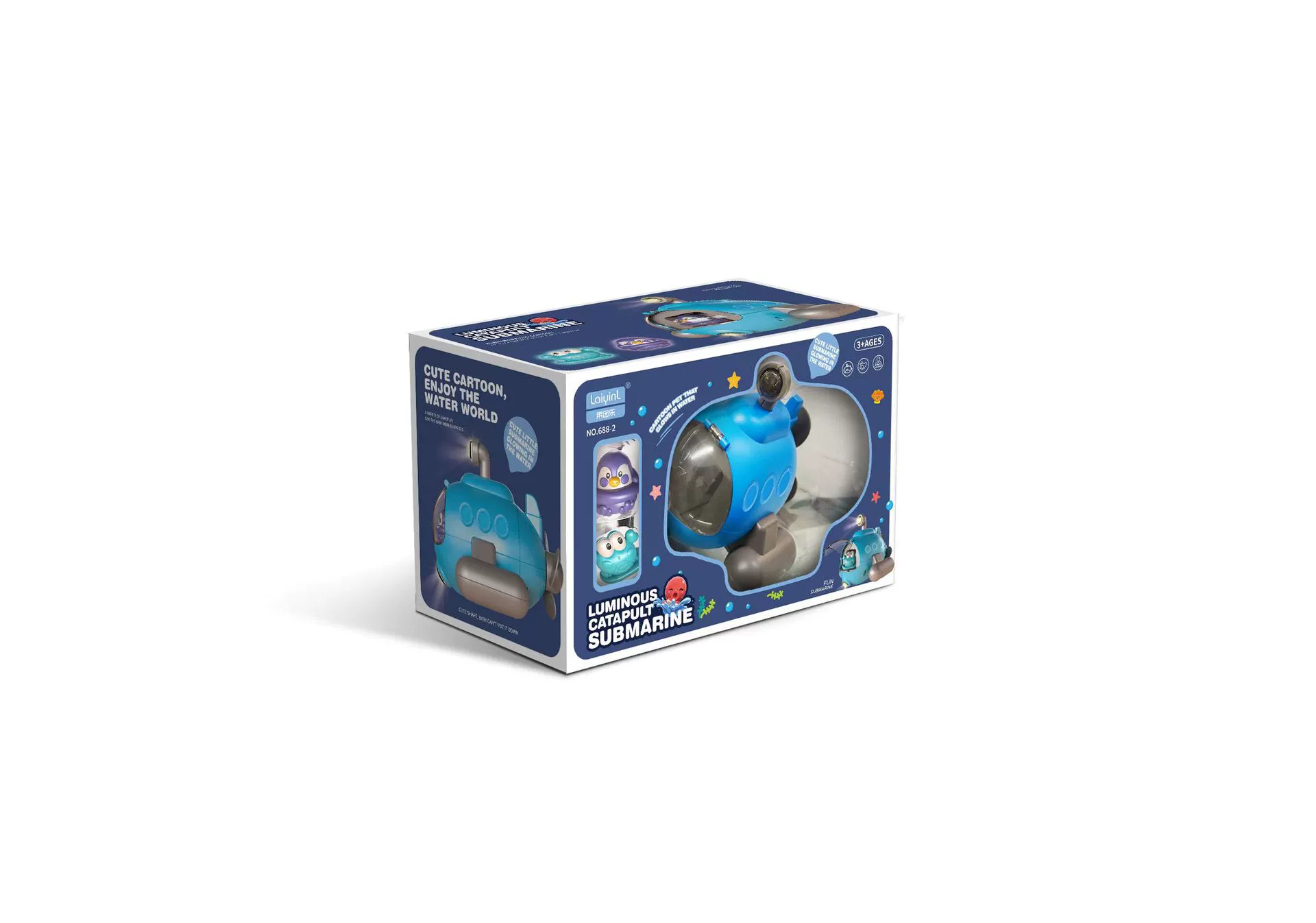Заводная игрушка для игры в воде, для ванны, подводная лодка
